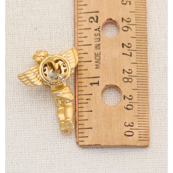 Angel Pin, Lucky Pin, Clover Pin, Four Leaf Clover Pin, Luck Pin - R1 - Picture 3 of 3